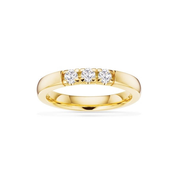 Eksklusiv Scrouples alliancering i 14 karat guld med 0,21 ct diamanter